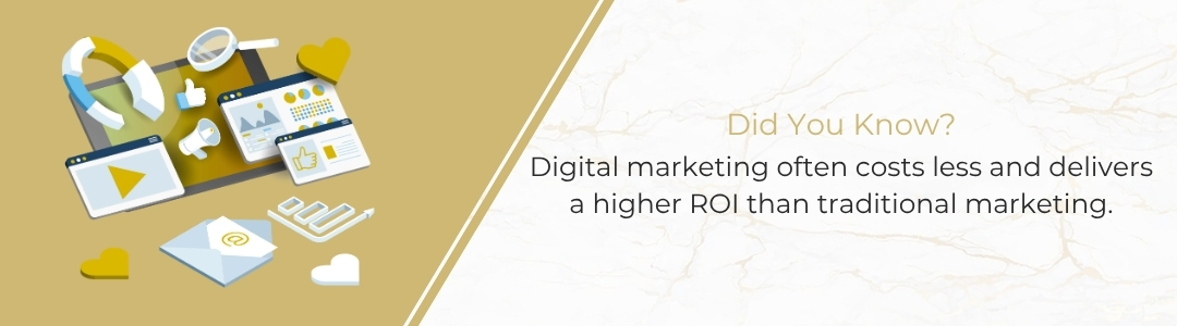 Google Cost less than the traditional marketing